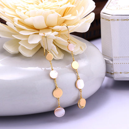 Luna Pearl Shell Drop Earrings