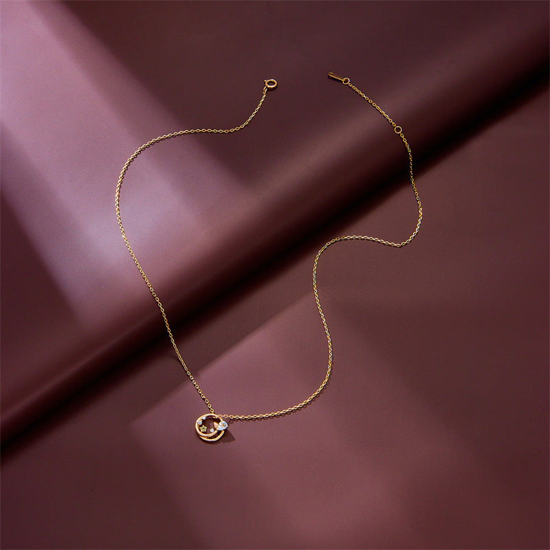 Aquamarine Blossom Necklace