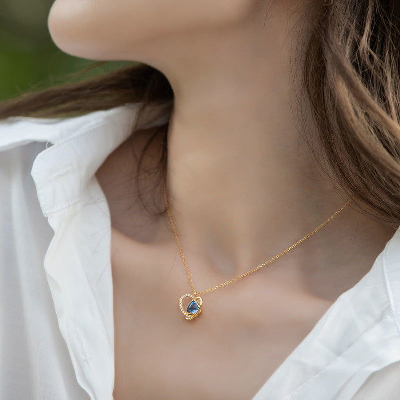 Azure Heart Necklace