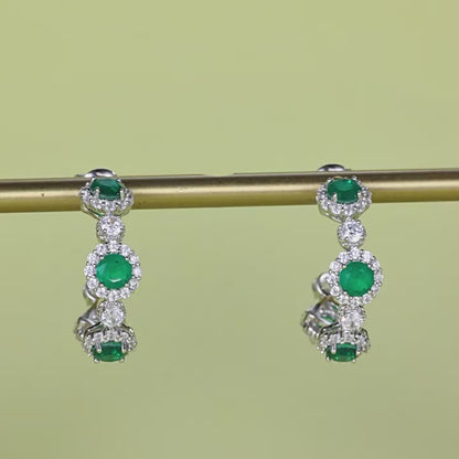 Minty Emerald Green Earrings