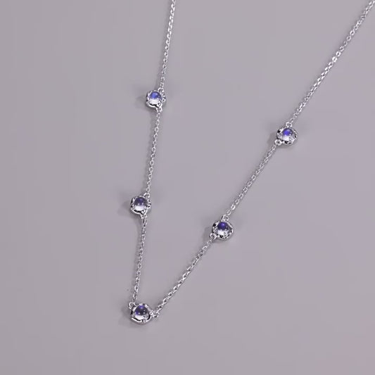 Marilyn Blue Moonstone Necklace