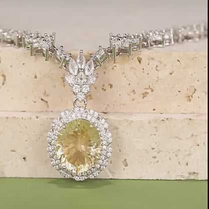 Flora Amethyst & Citrine & Topaz Necklace