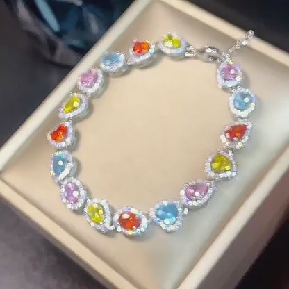 Colorful Irregular Zircon Bracelet